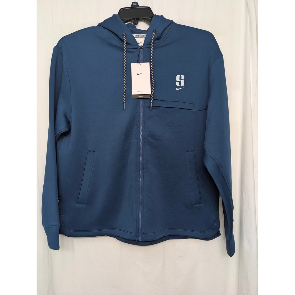 Nike Sabrina Ionescu Dri-FIT Loose Full Zip Basketball Hoodie Blue M NWT